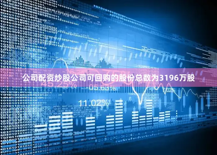 公司配资炒股公司可回购的股份总数为3196万股