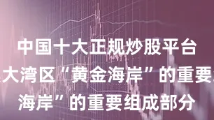 中国十大正规炒股平台是粤港澳大湾区“黄金海岸”的重要组成部分